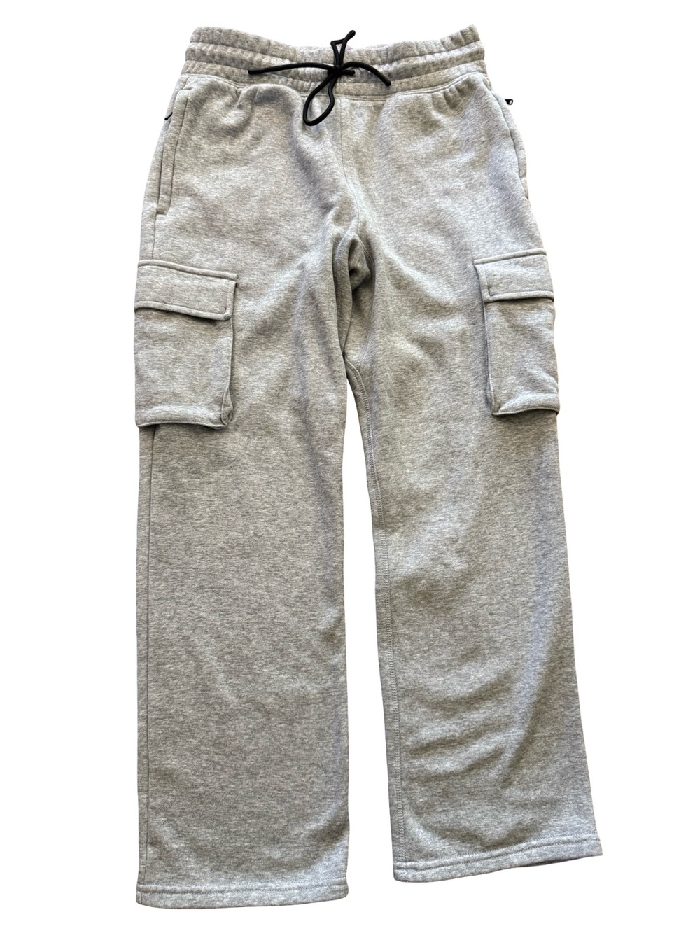 Fabletics Women’s Gray Fleece Cargo Sweatpants S Short Relaxed Athleisure Lounge